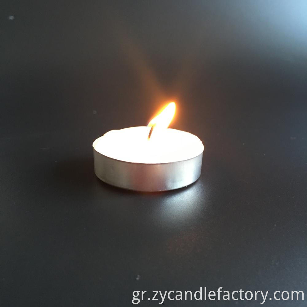 white tealight candle